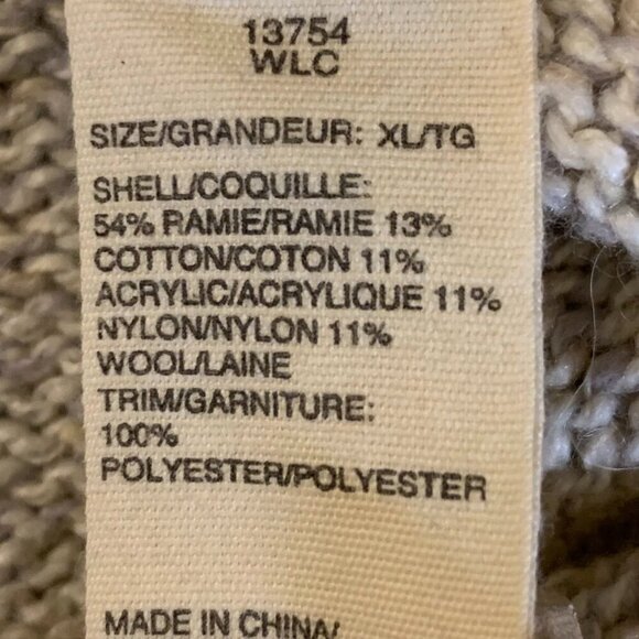 Woolrich Women's 1/4 Quarter Zip Mock Neck Pullover Wool Blend Sweater Size XL - Picture 11 of 15